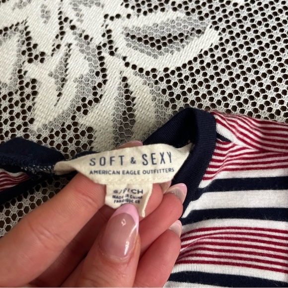 American Eagle soft & sexy Striped Sleeveless Dress size small - Picture 4 of 6